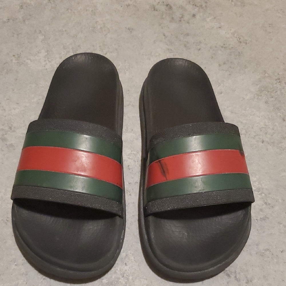 Gucci Black Italian Slides